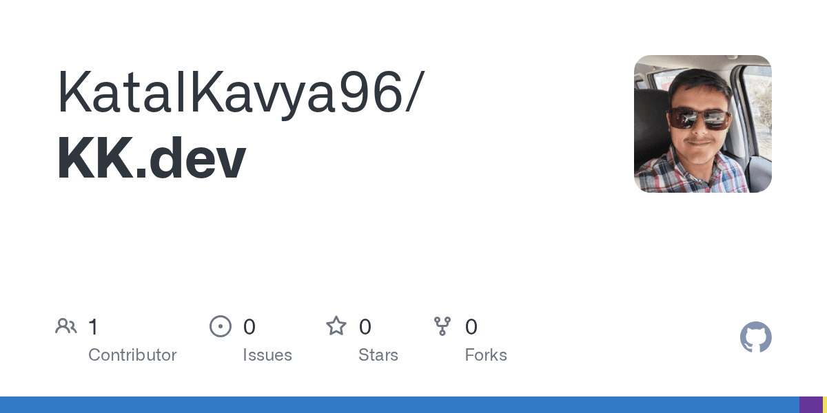 GitHub repository preview for KatalKavya96/KK.dev